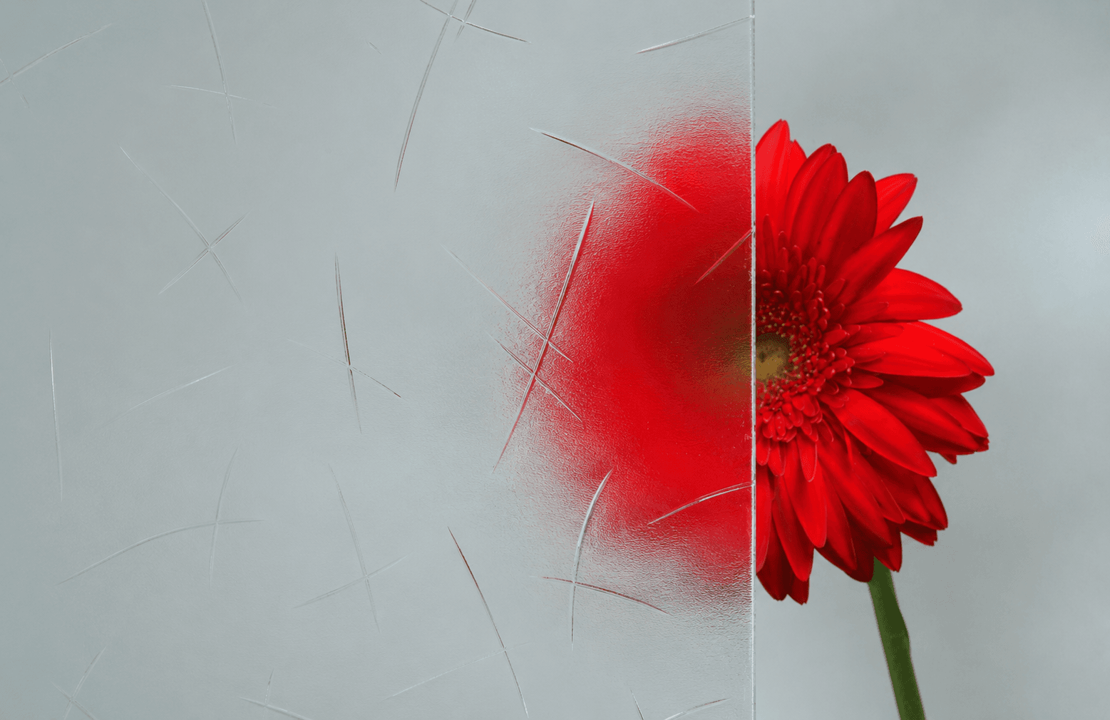 Detailweergave van Guss Antiek glas